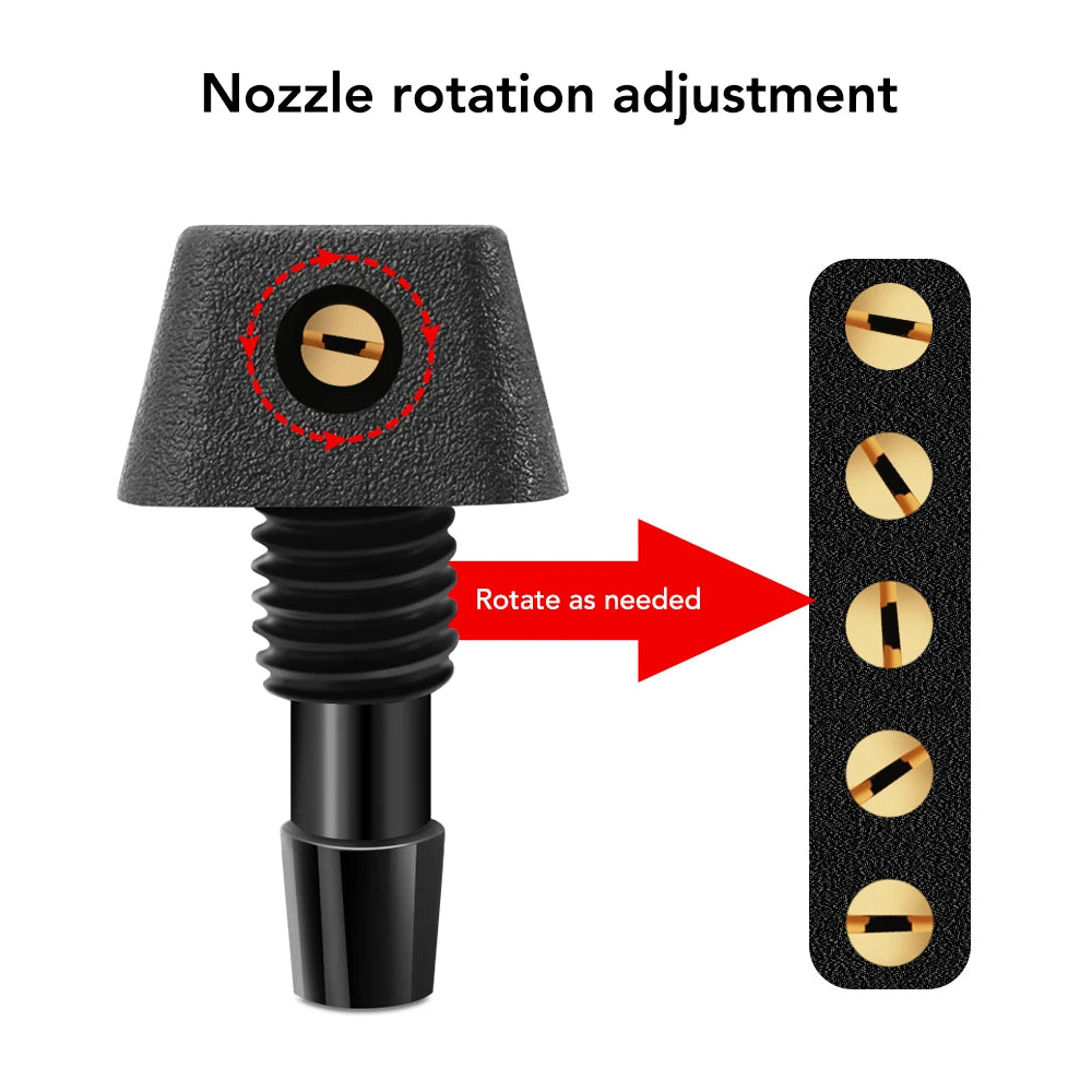 2Pcs/Set Windscreen Window Wiper Washer Nozzle Jet for Ford Focus 2 3 MK 3 for Mondeo MK4 C-max Fiesta MK 5 2007 2008 2009 2010