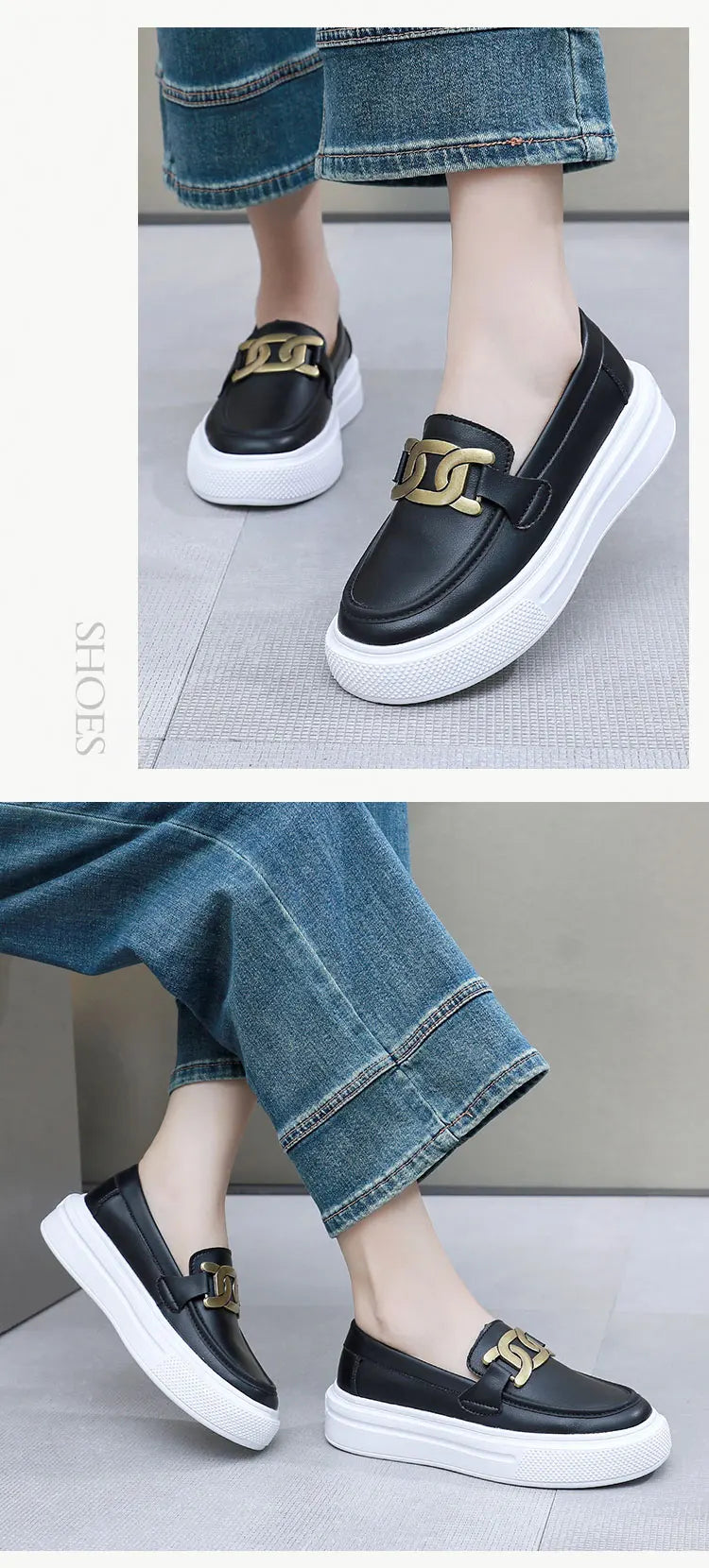 Black Loafers Shoes For Men Luxury Slip-on Shoes Men Unisex Breathable Casual Leather Shoes Man Driving Shoes Zapatos Hombre