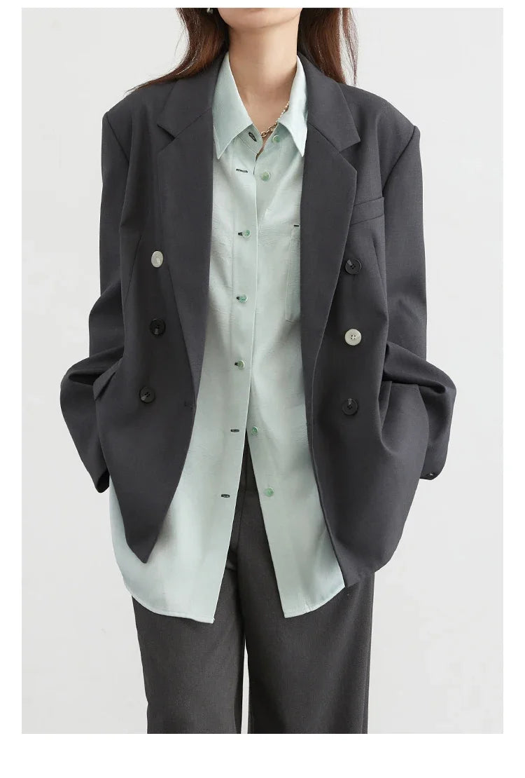 CHIC VEN Korean Women Shirt White Solid Pleated Side Slit Loose Long Sleeved Woman Blouses Female Tops Spring Summer 2025