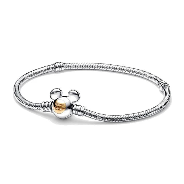 2024 Minnie Mickey Spider Original 925 Silver Plated Bracelets Love Heart Clasp Bead Charm Bracelet For Women DIY Jewelry Gifts