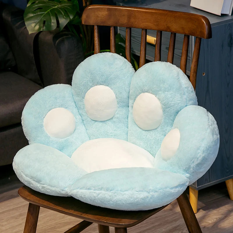 70cm Kawaii Plush Bear Paw Mat Cute Animal Bear Cat Foot Pillow Heart Plush Cushion Stuffed Soft Toys for Home Decor Gifts