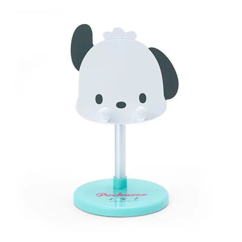 New Sanrio Mobile Phone Stand Japanese Kawaii Melody Kuromi Telescopic Support Stand Cartoon Anime Home Daily Necessities