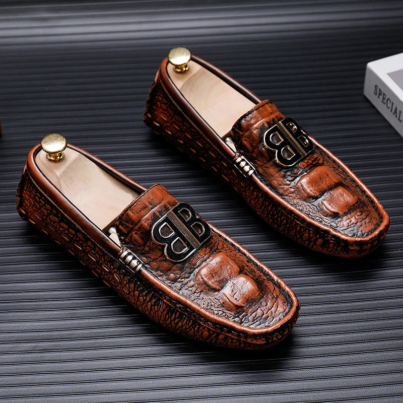 Loafers Men Men's Moccasins Slip-ons Casual Leather Luxury Shoes Designer Fashion Mocassin Homme Mocasines Hombre Autumn Loafer