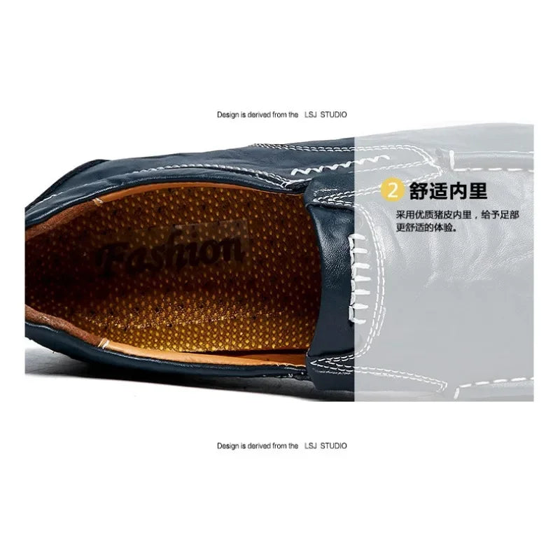 Flats Moccasins Men Loafers Party Driving Loafers Male Genuine Leather Business Office Shoe Leather Men's Casual Shoes