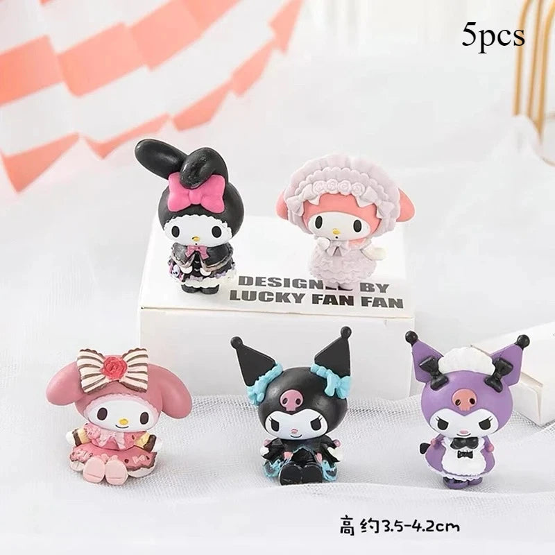 Cartoon Figure Kulomi Cake Decoration Sanrio Girl Child Happy Birthday Party Supplies Wedding Anniversary Decora Cake Topper