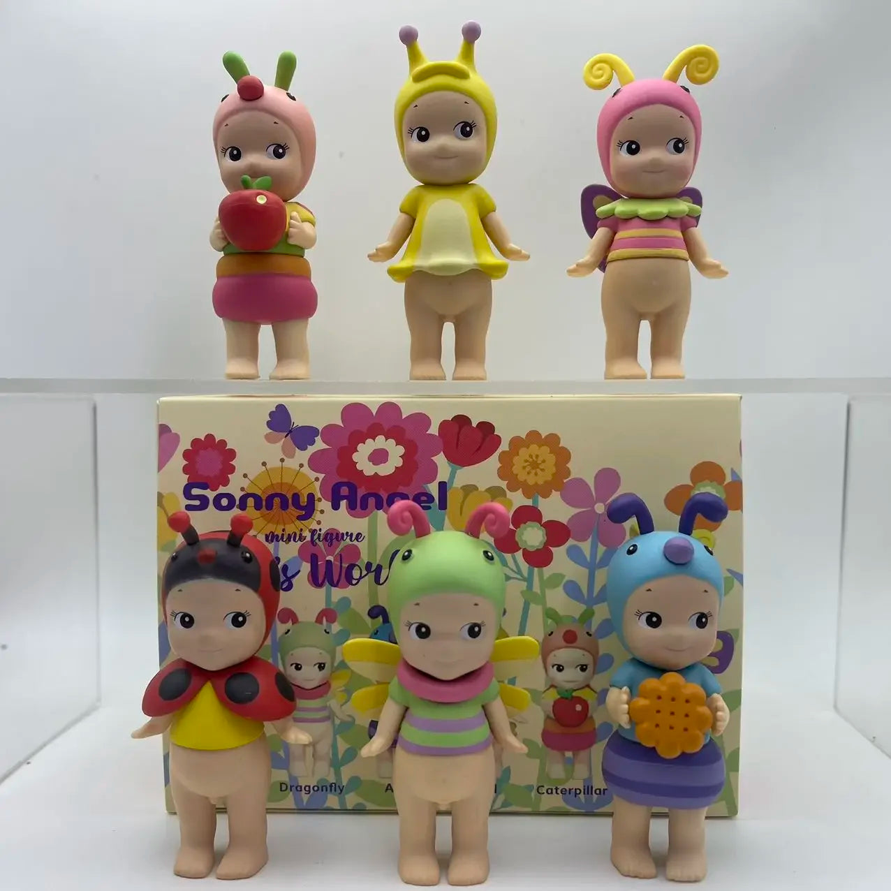 ソニーエンジェル ブラインドボックス ミニフィギュア バグズワールド限定シリーズ アニメフィギュア かわいい人形 子供用 クリスマス 誕生日 ギフト 6個