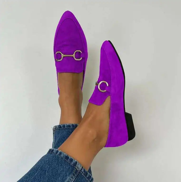 2025 Flat Loafer Shoes For Women Outwear Shoes Low Heels Moccasin Casual Chaussure Femme