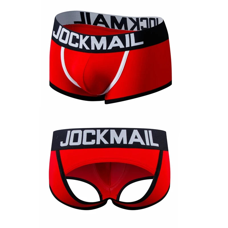 Men's Panties Jockstraps Men Underwear Gay Thong Man Boxer Shorts Underpants Slip Sexy Cotton Pouch Cuecas Gay Thongs G String