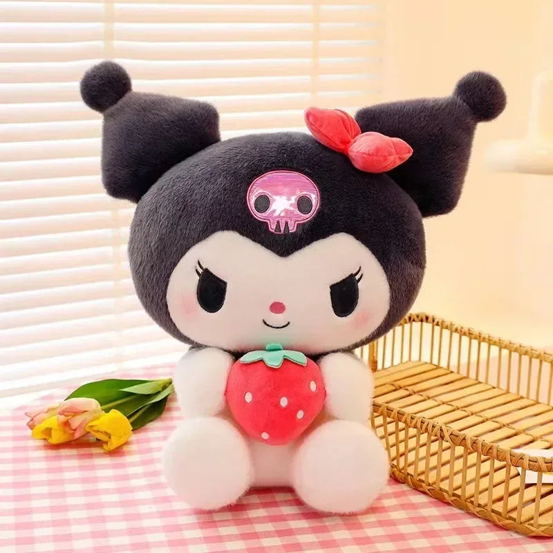 Kawaii Anime Sanrioed Hello Kitty Kuromi Cinnamoroll Plush Dolls Room Ornaments Pillow Toy Girl Children Birthday Valentine Gift