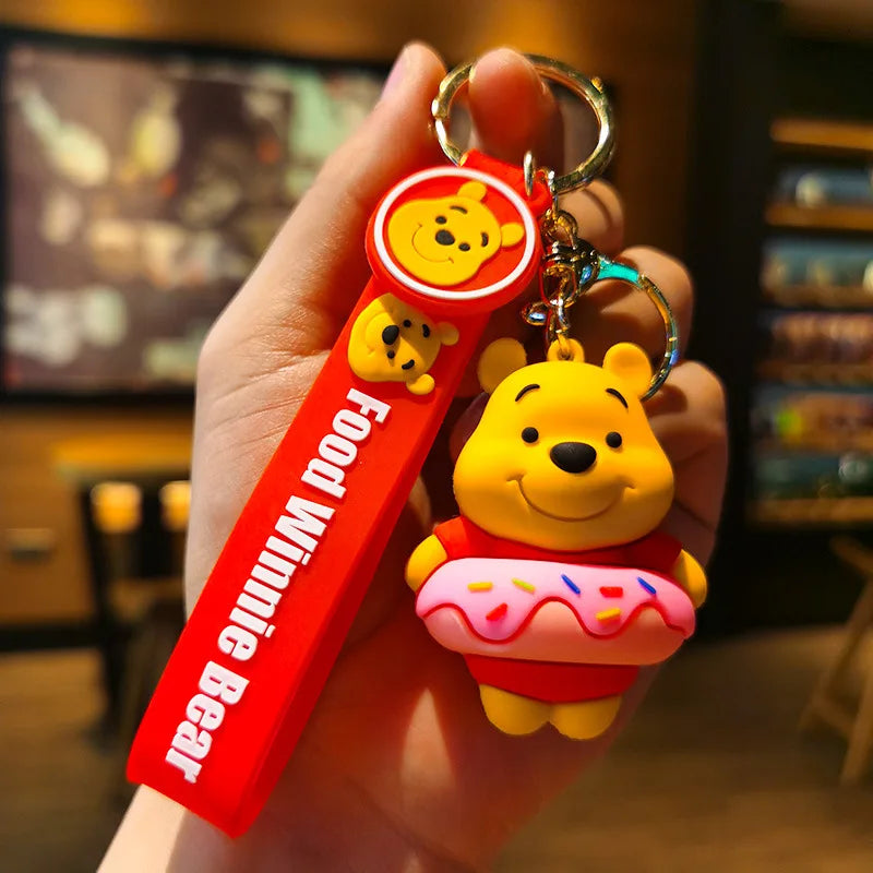 New Kawaii Anime Disney Keychain Toy Story Personalized Variety of Cartoon Doll Keyring Key Chain Car Pendant Kids Toys Gifts