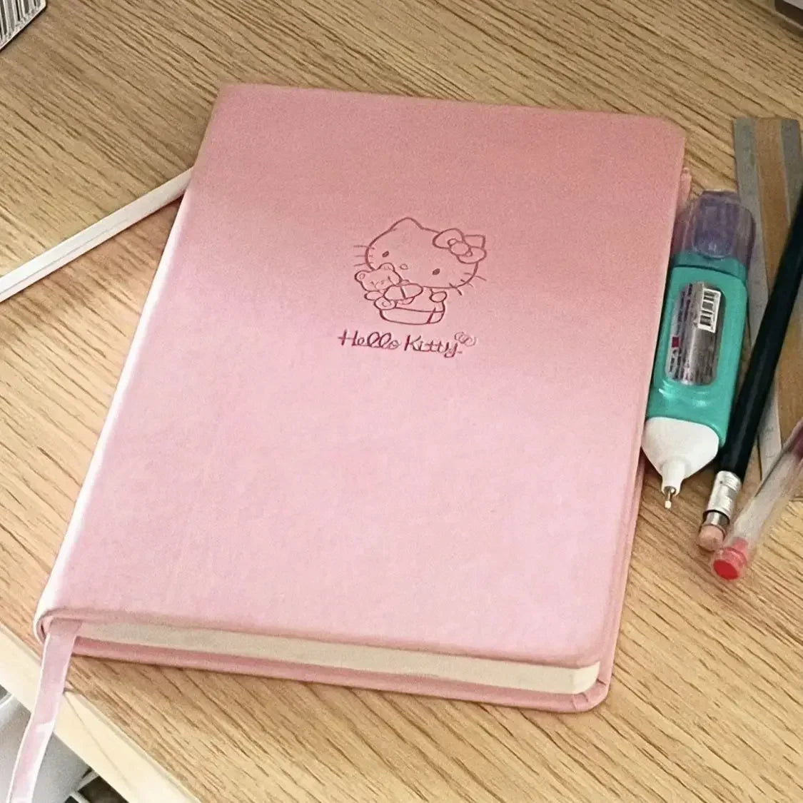 Sanrio Hello Kitty Notebook - A5 Pink Anime Notepad for School & Office, Cute Diary Gift for Kids