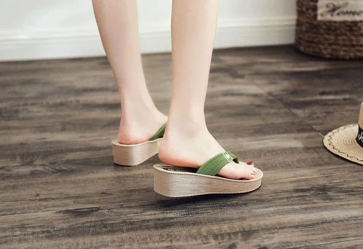 Woman Slippers Height Shoes For Women Thick Slides Platform Sandals Elegant And Fashionable Stylish Novelties But Cheap 39
