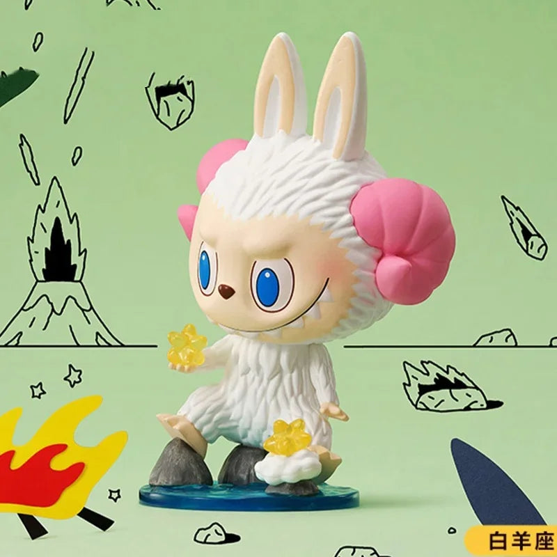 POP MART THE MONSTERS Constellation Series Labubu Zimomo Blind Box Surprise Box Original Action Figure Cartoon Model Mystery Box