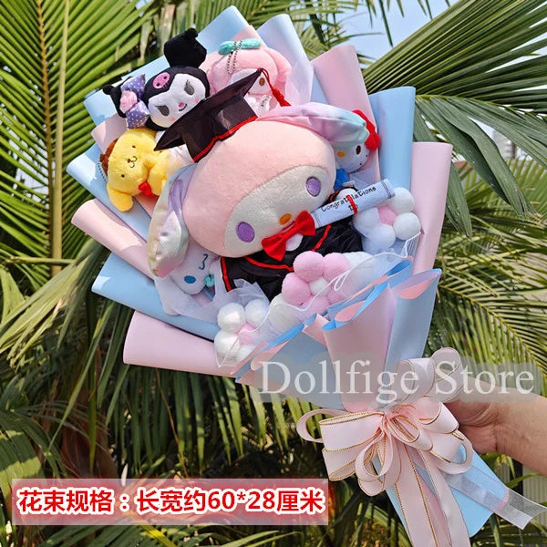 Sanrio Star Kirby Plush Cartoon Doll Bouquet Kirby Stuffed Doll Friend Graduation Birthday Valentine'S Day Photo Creative Gift