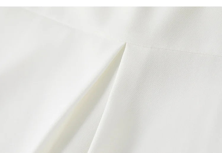 SENTUBILA Turn Down Collar Shirt Women Summer 2025 Twill Texture Chic Button Short Sleeve Elegant Solid Woman Blouse 152C87931