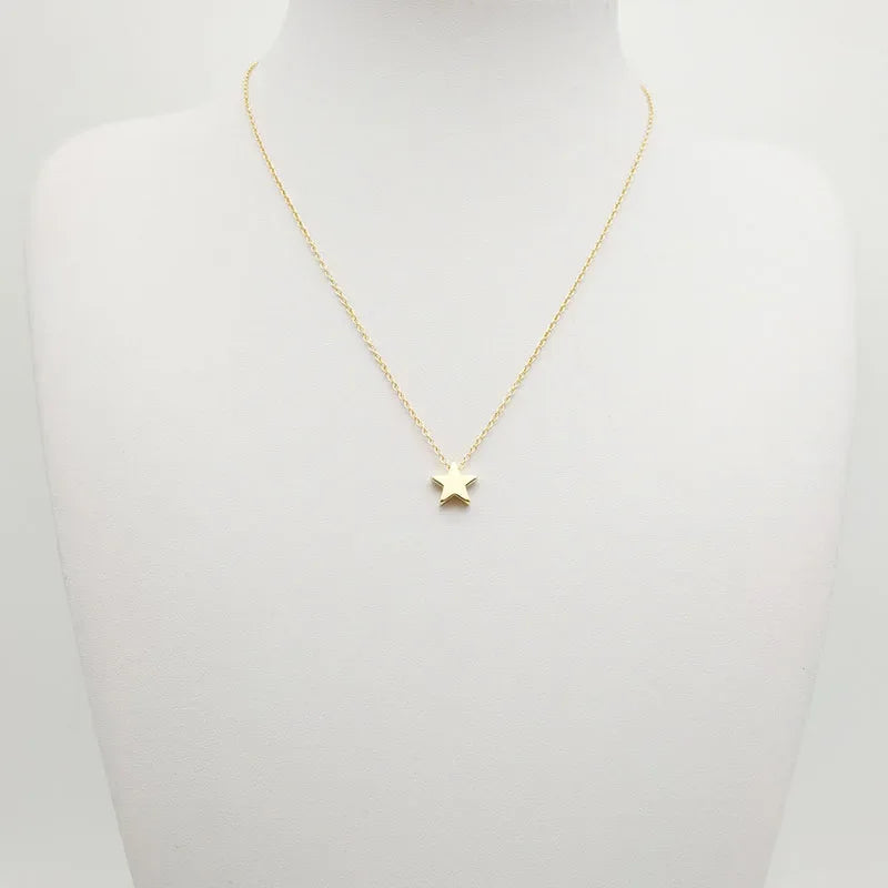 2024年新作レディースチョーカーゴールド/シルバーカラーチェーンスターハートチョーカーネックレスジュエリーCollana Kolye Bijoux Collares Mujer Collier