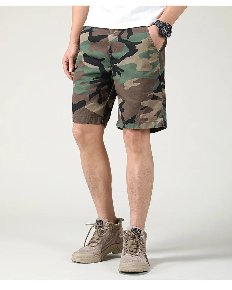 2025 Summer Men's Thin Loose Casual Work Short Pants Simple Wearable Camouflage Wear-resistant Tooling Sports Shorts For Man
