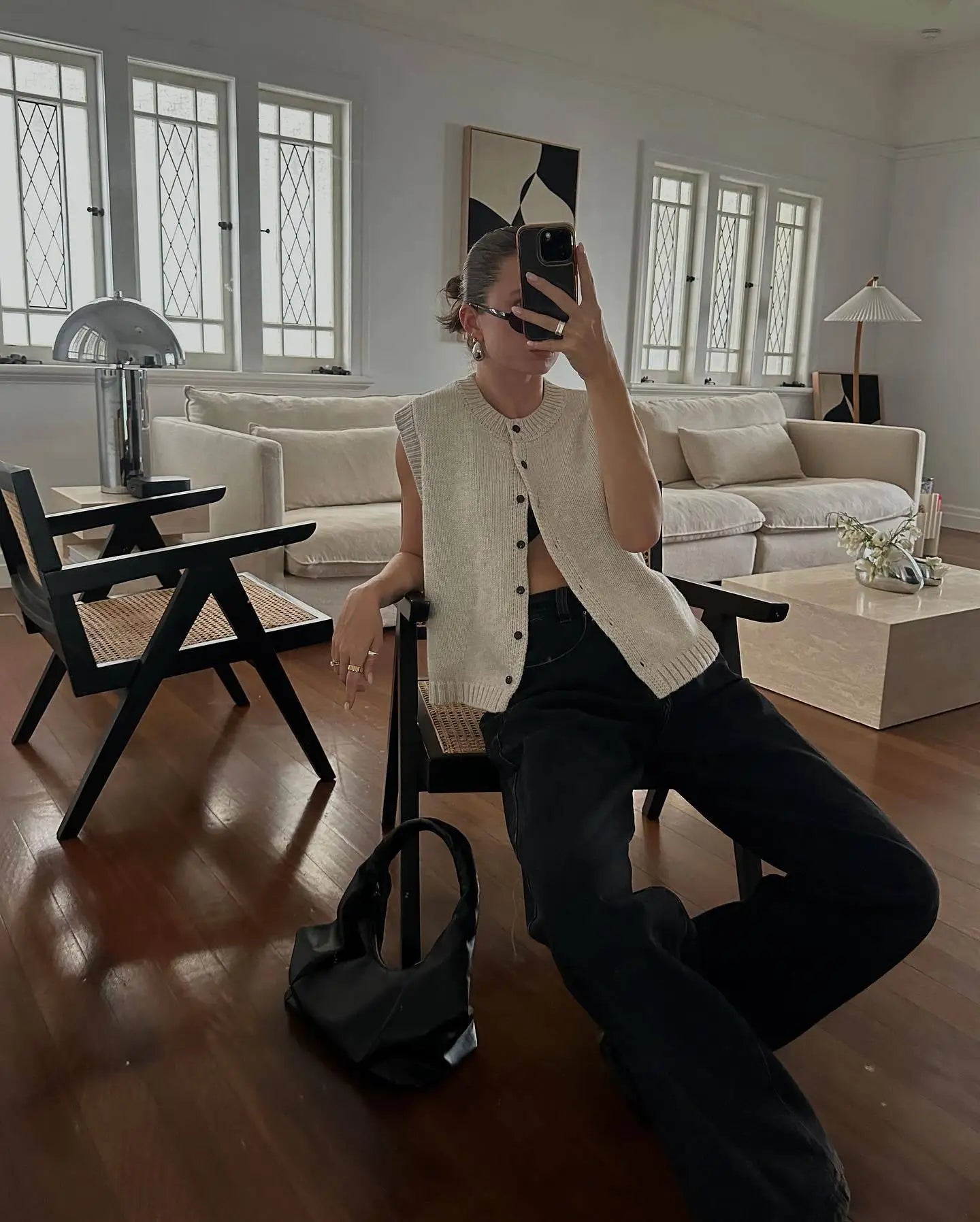 2025 Autumn Fashion Knitted Vests Top For Women Casual Single-Breasted Knitwear Cardigan Tanks Female Solid Sleeveless Sweaters