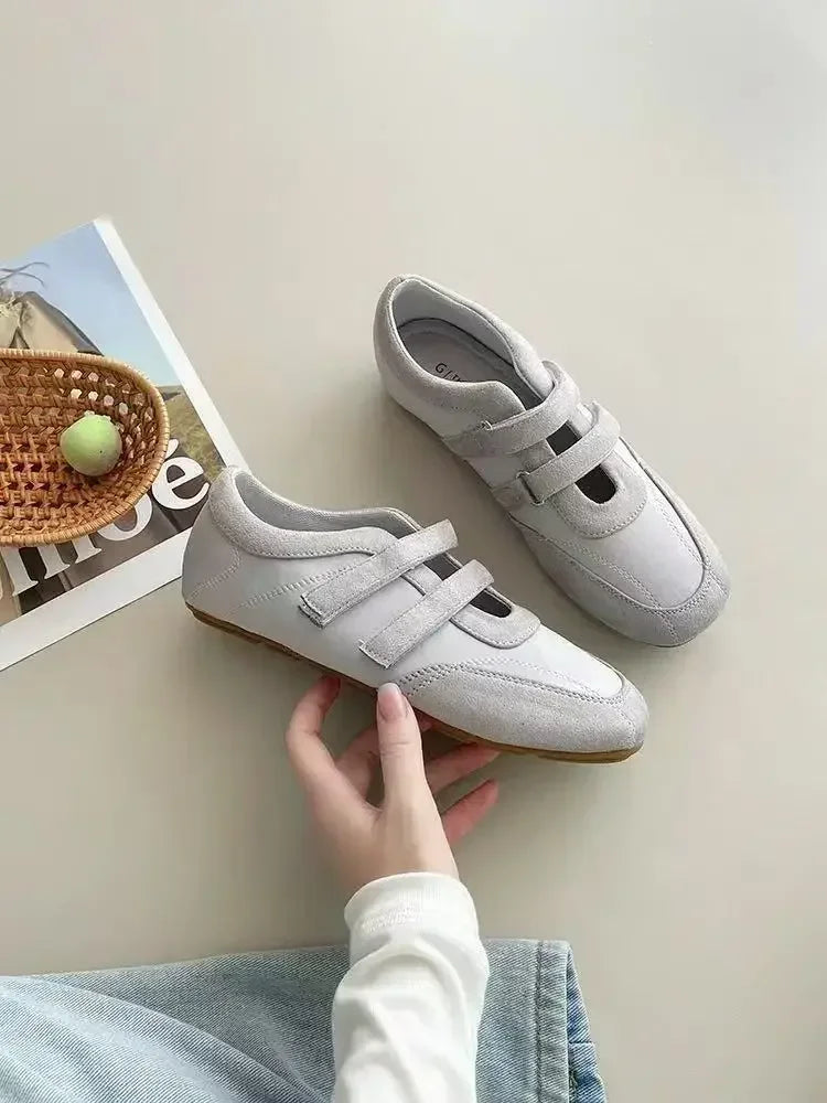 Flats Women's Sports Shoes Fashion Sneakers Casual Shallow Loafers Shoes 2025 Summer Walking Ballet Trend Zapatillas De Mujer