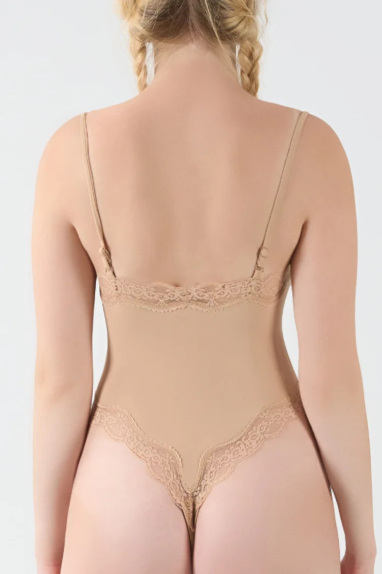 Summer Hot Girl Lace Edge Shoulder Strap Adjustable Jumpsuit Tight Fitting Vest Bodysuits Women's Sports Yoga Shapewear Camisole