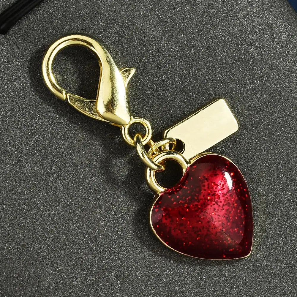 Fashion Bear Cherry Letter C Flower Keychains For Women Metal Y2K Exquisite Bag Pendant Car Key Ring Jewelry Gift Accessories