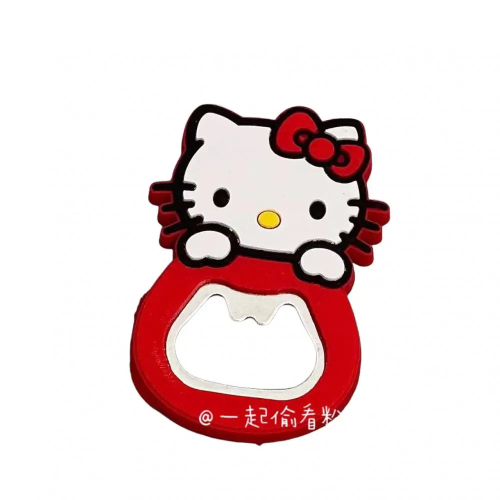 Miniso Hellokitty Melody Bottle Opener Cartoon Pvc Fridge Magnet Beer Bottle Opener Bottle Opener Pvc Soft Rubber Bottle Opener