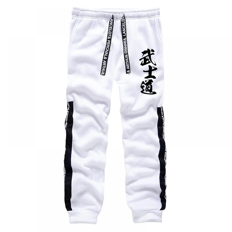2025 New Arrival Men's Tracksuit 2 Piece Set Japan Bushido Print Hoodies Sweatpants All Season Daily Casual Sporty Jogging Suit
