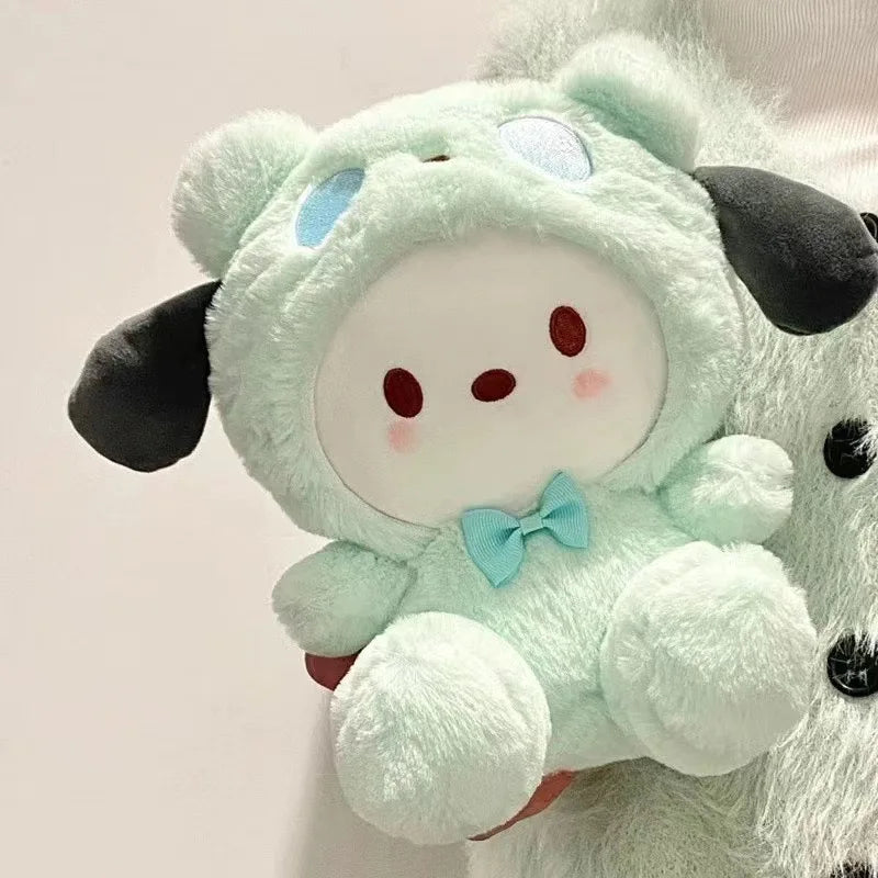 Kawaii Anime Sanrioed Hello Kitty Kuromi Cinnamoroll Plush Dolls Room Ornaments Pillow Toy Girl Children Birthday Valentine Gift