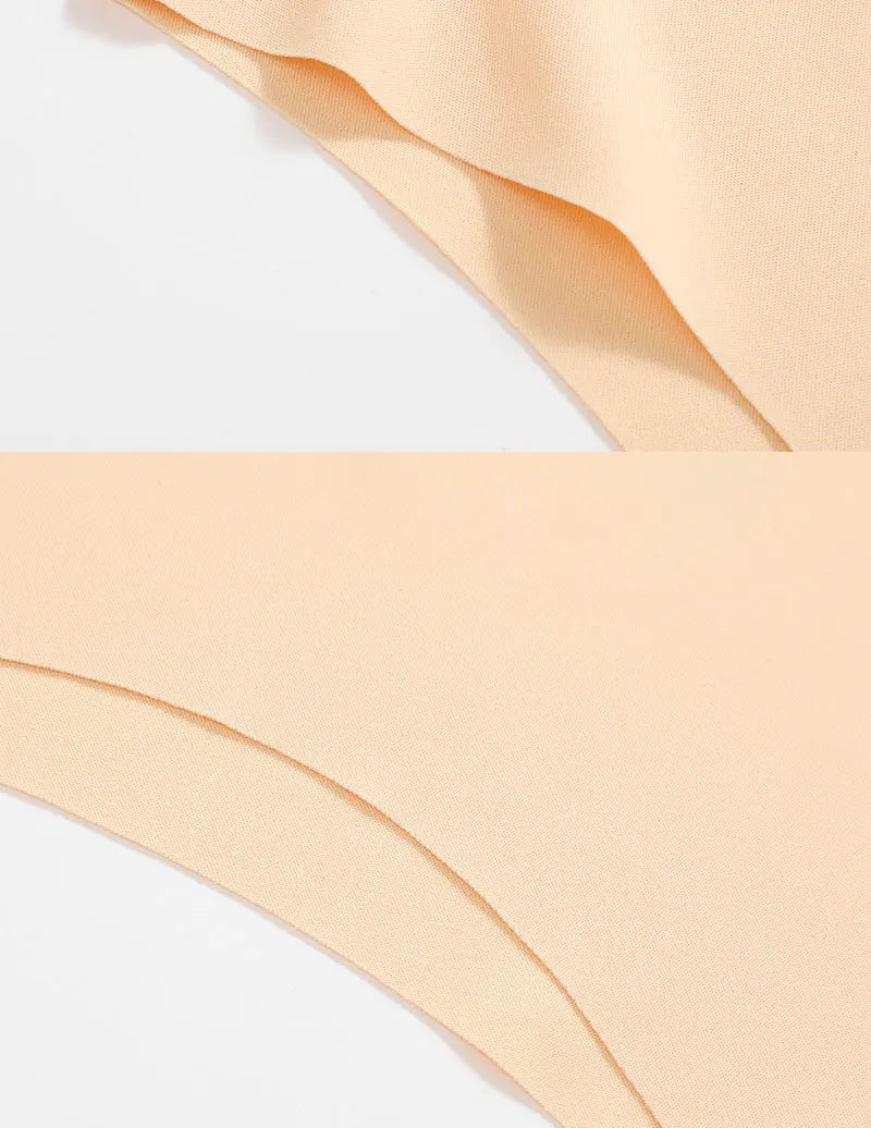 FINETOO 6Pcs/Set Ice Silk Seamless Underwear Low Waisted Brazilian Pants Breathable High Elasticity Lingerie Intimates Panties