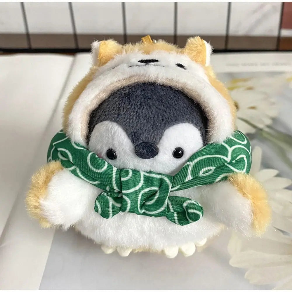 かわいいペンギンのぬいぐるみキーホルダー 観光帽子ペンギンキーホルダー 女の子へのギフト クリエイティブなスクールバッグキーホルダー