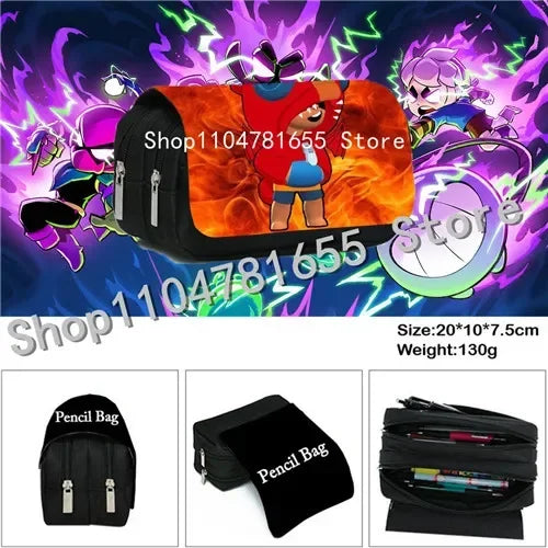 Anime Figures 3Pcs Backpack Set Kawaii Schoolbag Cartoon Mochila Anime Large Capacity 16 inch Bags Birthday Gifts
