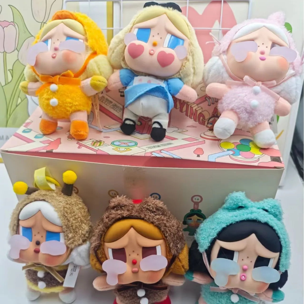Crybaby Crying Again Series Vinyl Blind Box Toy Kawaii Anime Doll Model Series Desktop Decoration Keychain Replica