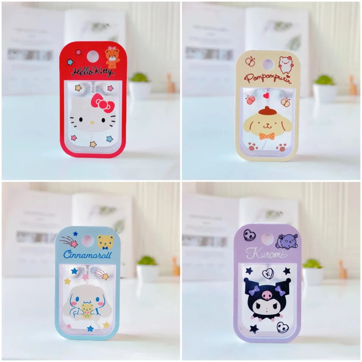 50ML Sanrio Filling Bottle Cartoon Hello Kitty Cinnamoroll Kuromi Alcohol Press Bottled Travel Portable Perfume Spray Bottle