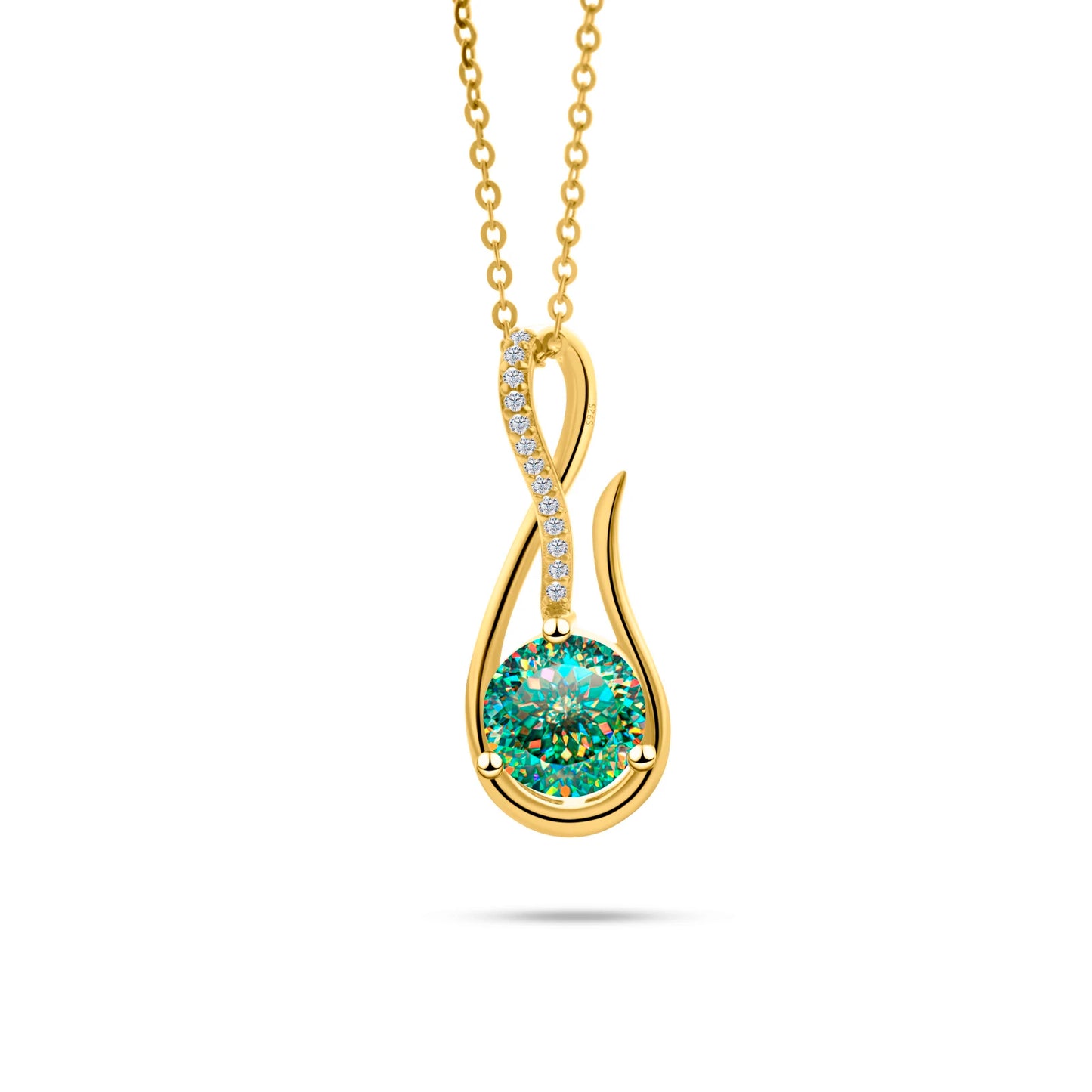 925スターリングシルバーネックレス 2CT Dカラー モアサナイト 音楽シンボルネックレス レディース アニバーサリー ファインジュエリー ママネックレス
