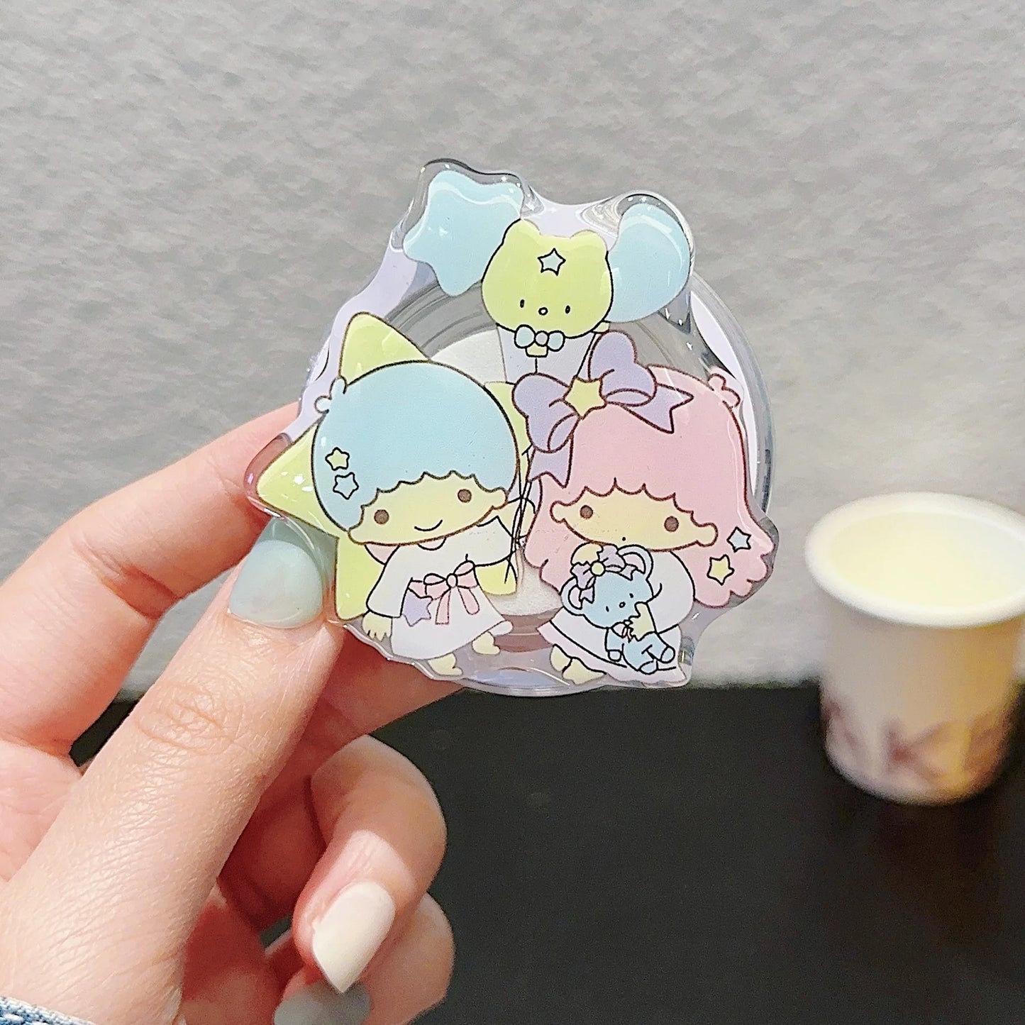 Sanrio Magnetic Mobile Phone Holder Cute Hello Kitty My Melody Kuromi Cinnamoroll Little Twin Star Keroppi Boy Girl Gift