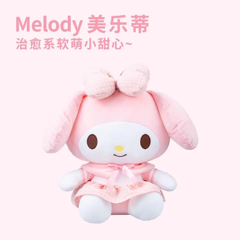 Sanrio Hello Kitty Kuromi Melody Cinnamoroll Stuffed Toys Plushier Soft Throw Pillow Plush Dolls Birthday Gift For Girl Friend