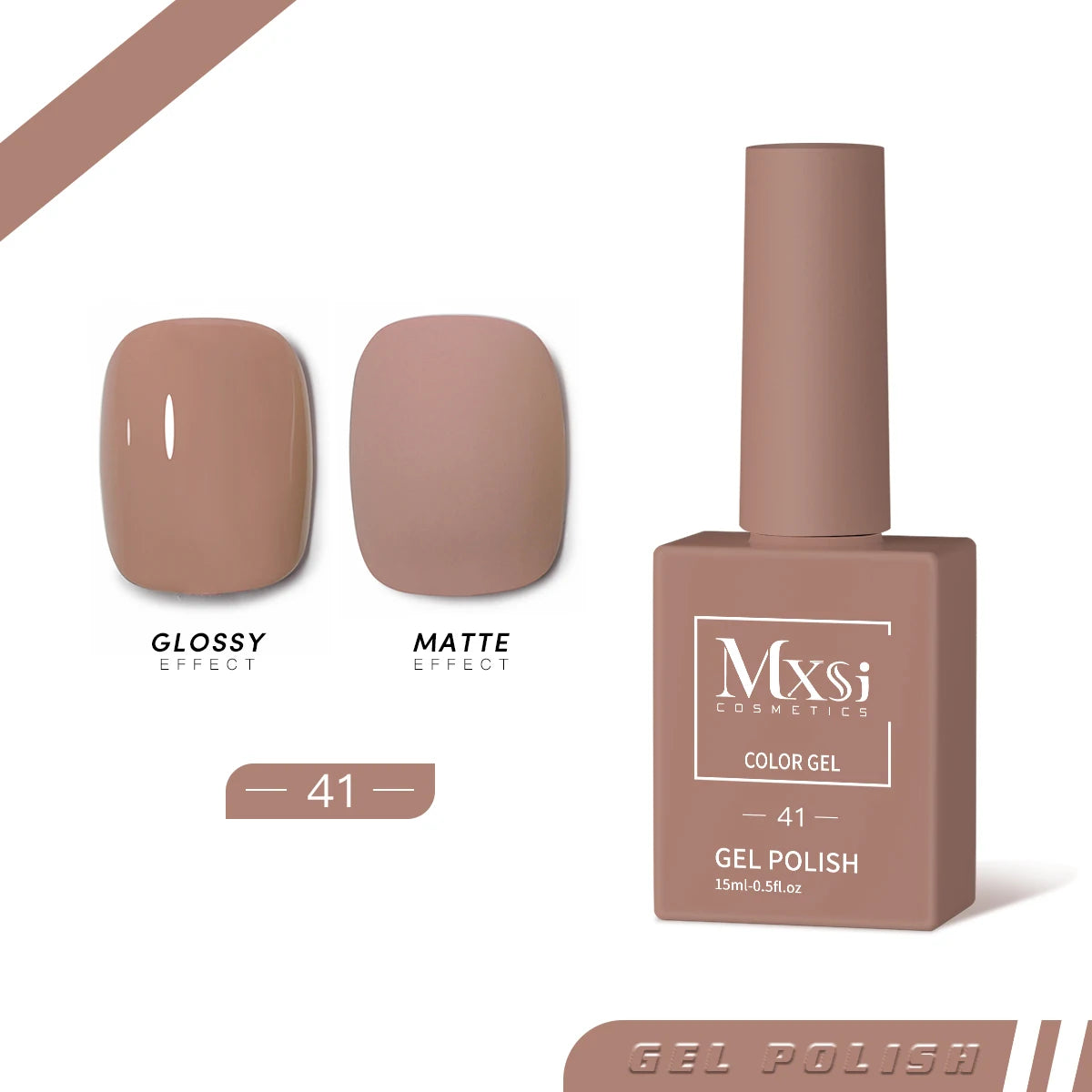 Mxsi 15ml ジェルネイルポリッシュ ネオンブラウン ロイヤルブルー レッドグリーン パスタルヌード ネイルアートワニス ジェルラッカー トップコート UVジェルネイル 未セット