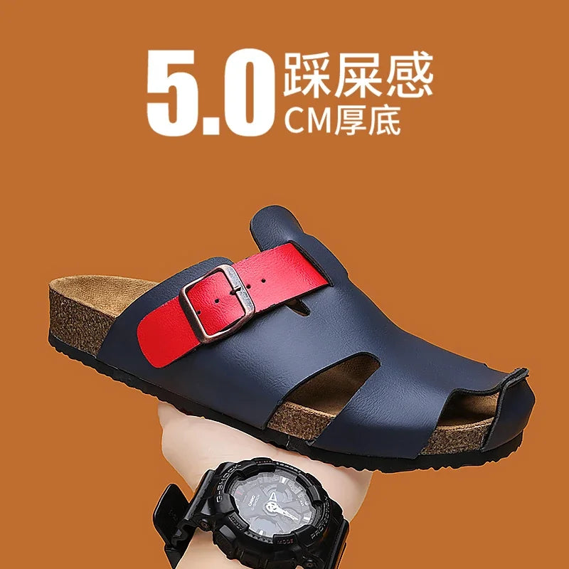 Fashion designer sandals for men-High quality beach shoes comfy non-slip slides luxury slippers free shipping