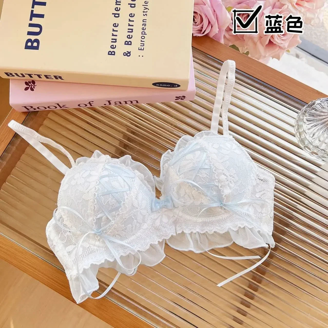 Japanese Style Lolita Princess Wind Lace Lace Lingerie Design for Girls Push-up Bra Women Underwear Push Up Bra