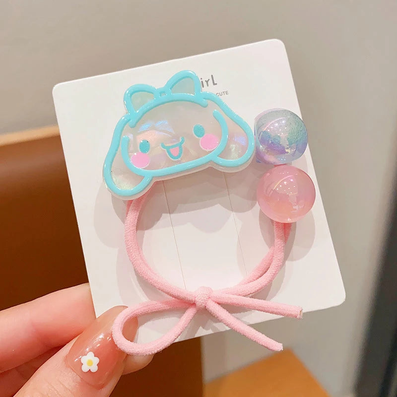 Children's Kuromi My Melody Rubber Band Hair Kawaii Baby Braid Hair Band Girls Headband High Elasticity And Durability