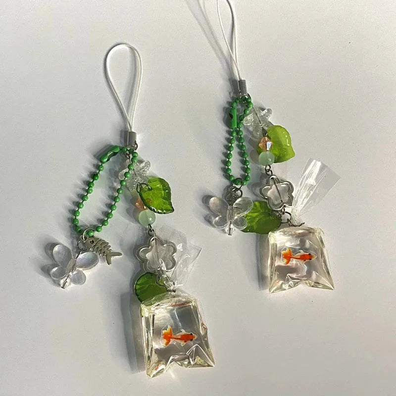 Handmade Fish Bag Keychain Jewelry Aesthetic
