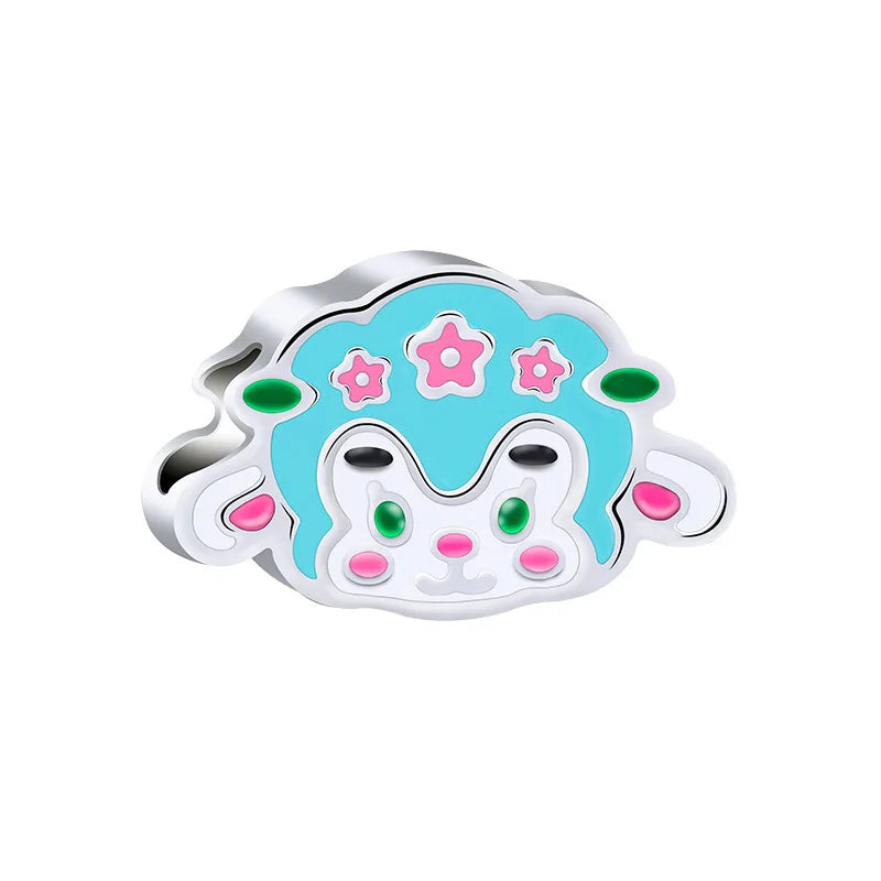 Sanrio Hello Kitty Melody Charming Cartoon Dripping Oil Beads Fit Original Pandora Bracelets Colorful DIY Jewelry Accessories