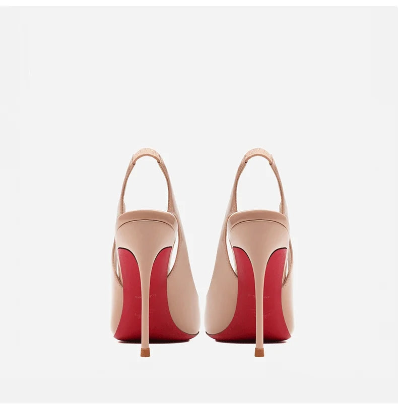 Women heels 2025 New elegant Luxury Brand Pumps woman 2025 High Heels Red Shiny Bottoms sexy Pointed Toe Prom Ladies Shoes Women