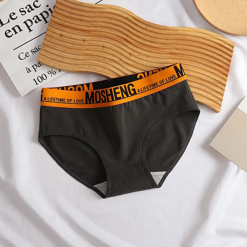 Cotton Women Panties Sexy Sports Underwear Safety Pants Plus Size Boxer Shorts Mid-Rise Boyshorts Intimates Girls Solid Briefs
