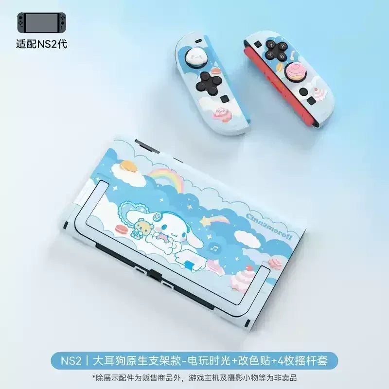 New Sanrio Figure Kuromi Hellokitty Switch2 Protective Case Hardshell Case Pluggable Base Ns2 Accessories Ornaments Girls Gift