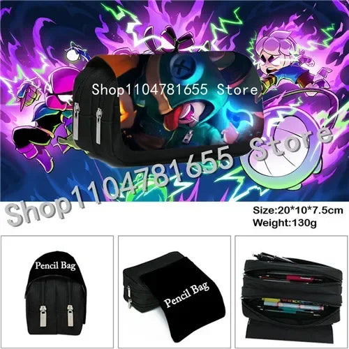 Anime Figures 3Pcs Backpack Set Kawaii Schoolbag Cartoon Mochila Anime Large Capacity 16 inch Bags Birthday Gifts