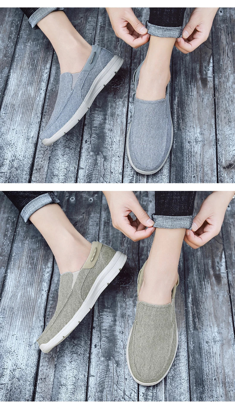 Loafers For Men Shoes Autumu New Men Canvas Shoes Classic Leisure Shoes Comfortable Breathable Sneakers For Men Loafers