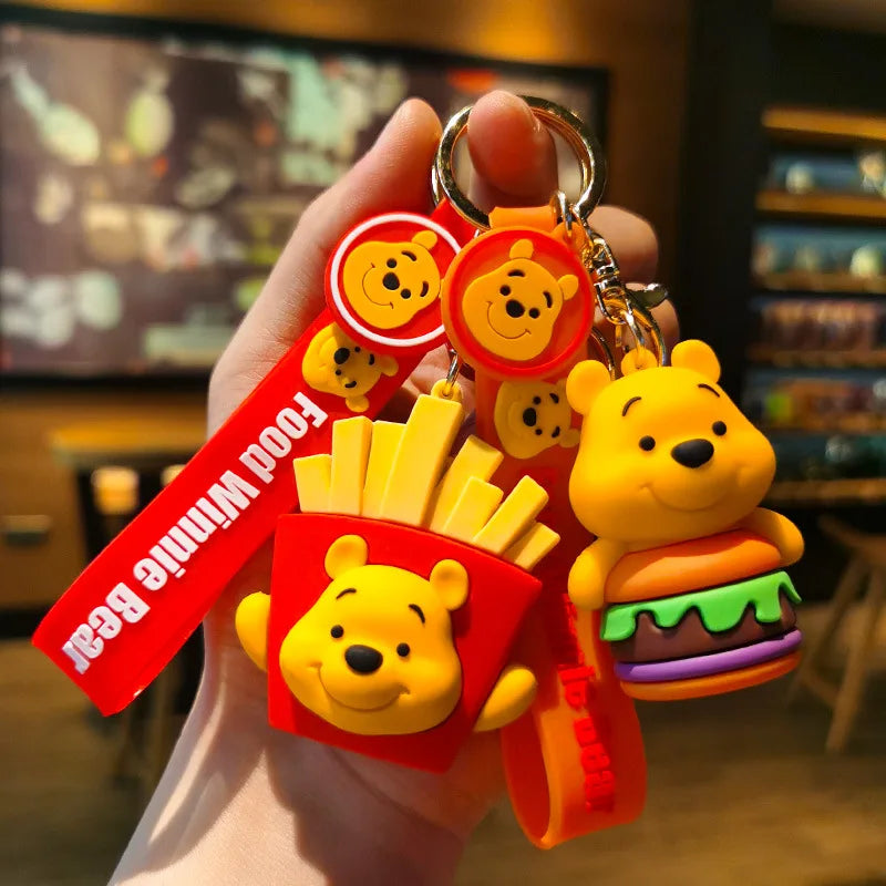 New Kawaii Anime Disney Keychain Toy Story Personalized Variety of Cartoon Doll Keyring Key Chain Car Pendant Kids Toys Gifts