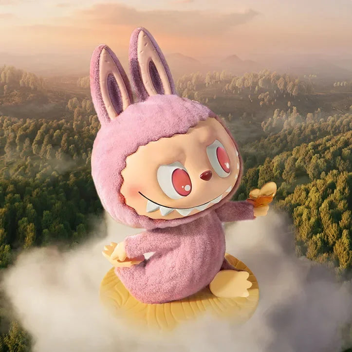 POP MART LABUBU THE MONSTERS Lazy Yoga Series Blind Box Toys Kawaii Anime Action Figure Caixa Caja Mystery Box Dolls Girls Gift