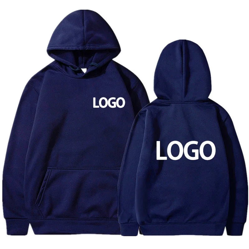Customized Printing Men's and Women's Hoodies, Loose Casual Clothing, Fashionable Long Sleeved Hooded Pullover, 2025